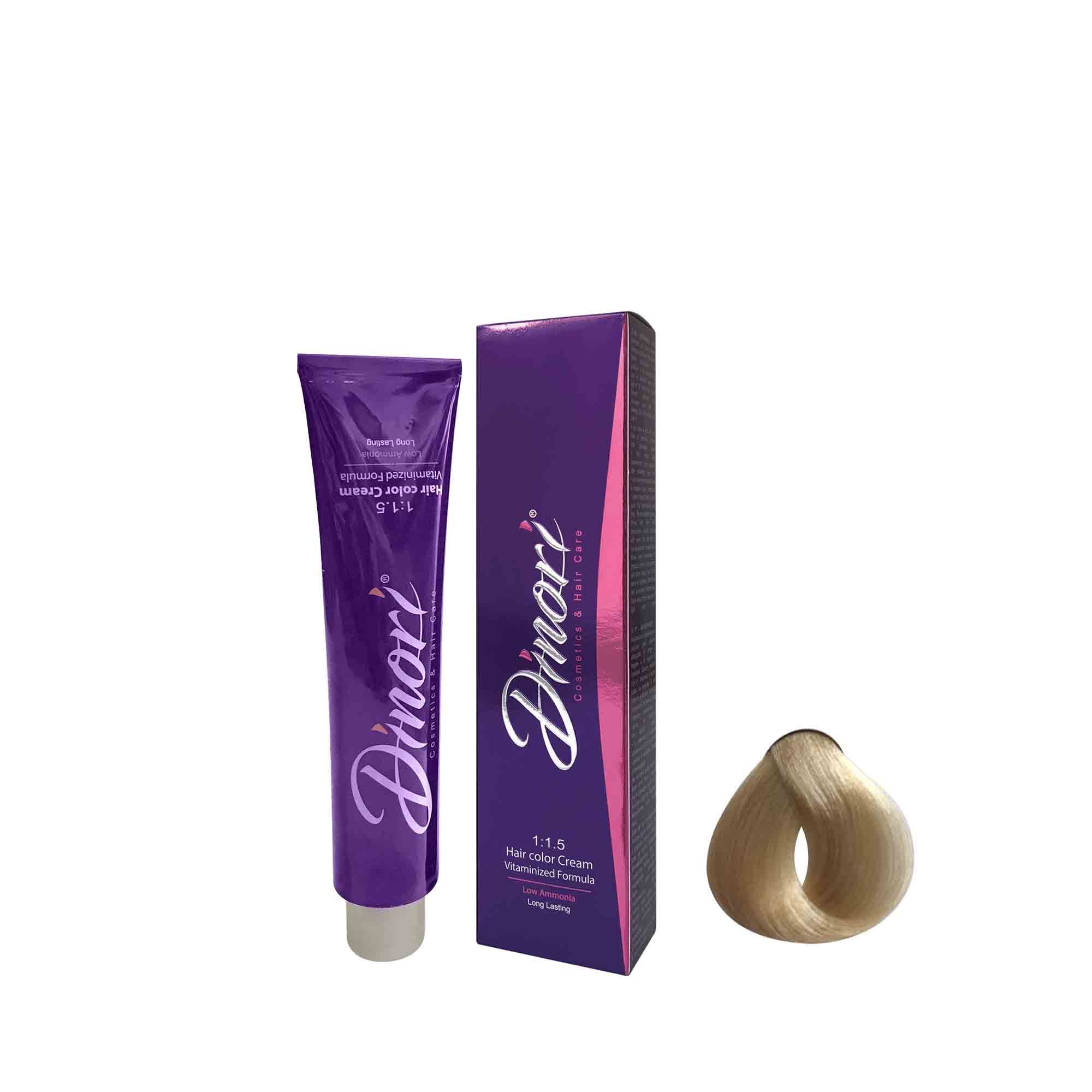 رنگ مو  بدون آمونیاک دینوری سری beige شماره 9.31 حجم 100 میلی لیتر رنگ بژ خیلی روشن